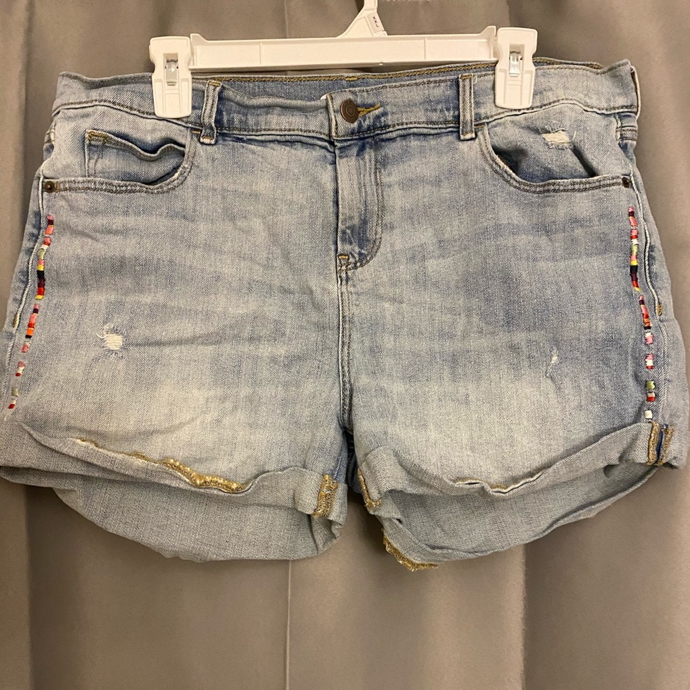 Distressed Jean Shorts